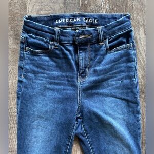 AE Curvy 000 Regular high rise dark jeggings skinny jeans